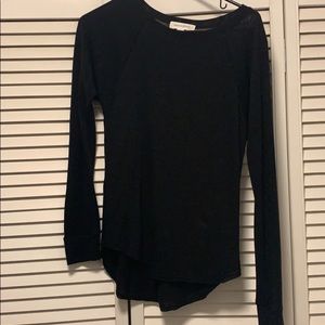 Black long sleeve top